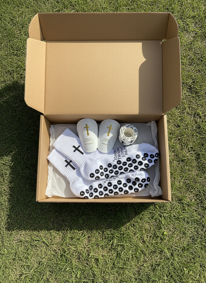 BOX PIŁKARSKI RELIGIJNY PREMIUM BIAŁY