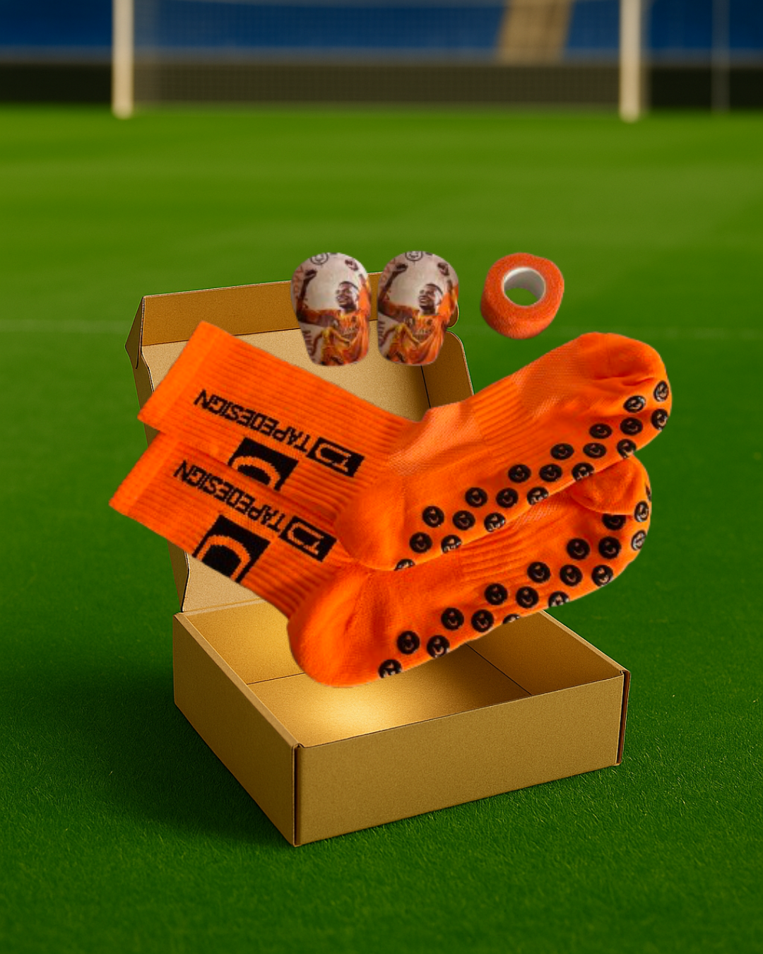 BOX PIŁKARSKI MBAPPE POMARAŃCZOWY